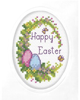 Stickpackung Karte Happy Easter