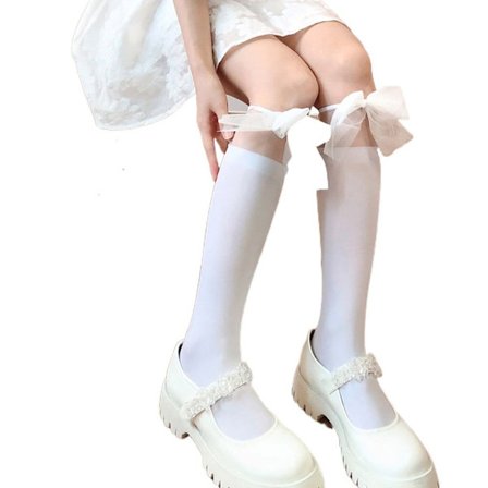 Rosettstrumpor Kalvstrumpor VIT 3 3