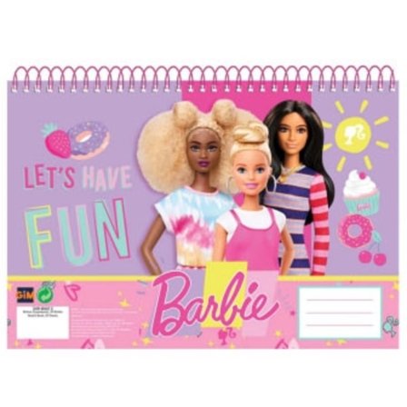 Barbie Happy Thoughts A4 spiral skissblock, 30 ark