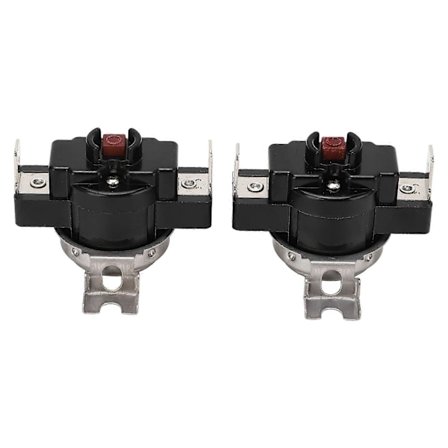 2 stk. Termisk kontrollbryter Manuell Høy Effekt U-formet Deksel 25A 250V for Termostat 90