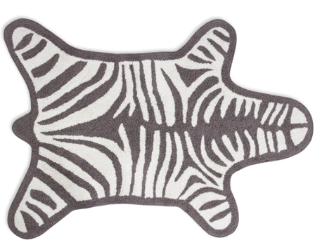 Jonathan Adler Zebra Badematte Grå 79x112