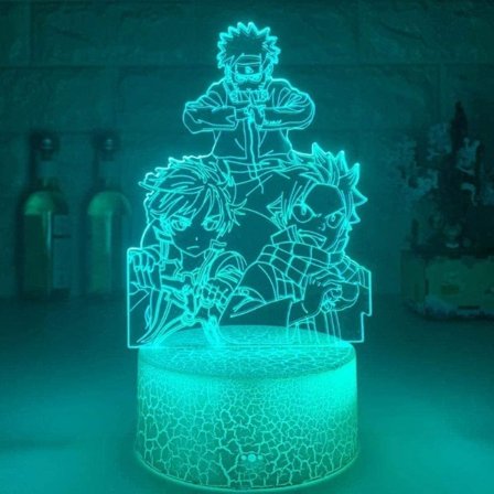 Naruto Lampa Saker Nattljus LED Bord Illusion Lampa Hem D