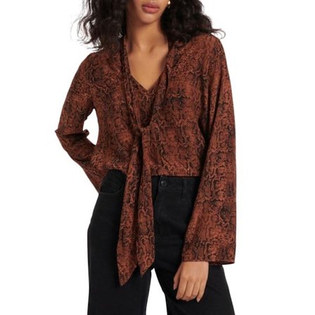 Nobody ́s Child Dam/Dam Karina Ormskinnsmönstrad Blus 6 UK Bro