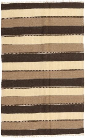 Hand Woven Kilim Rug 119X195 Wool Orange/Brown Small