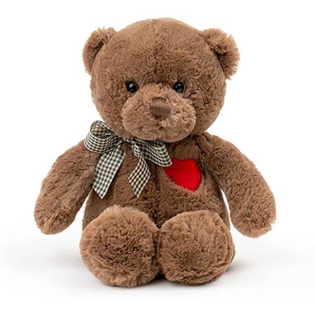 Ubiuo 11.4 Pieni Nallekarhu Sydämellä Söpö Ruskea Nallekarhu Pehmolelut Ystävänpäiväksi Pehmeä Nalle Plushie Leikki Pehmolelulahjat Tytölle