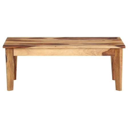 Vidaxl Soffbord 110x60x40 Cm Massivt Sheshamträ Brun