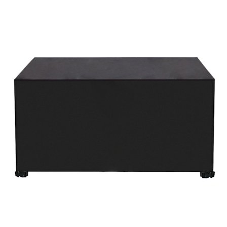 Overtræk til havemøbler, bredt beskyttende overtræk til firkantede havemøbler 120x120x74cm Sort