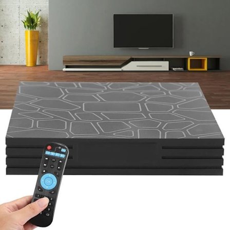 HURRISE TV-boks T9 Intelligent Multimedia Smart Media Player 4K TV-boks 100-240V 2+16G for Android 9.0 videostykke EU-kontakt