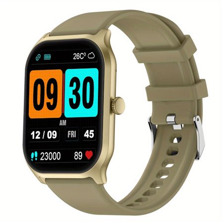 2.01" Stor skærm Smart Watch (Foretag/Besvar opkald), Fuld touch BT opkald Smartwatch Kompatibel