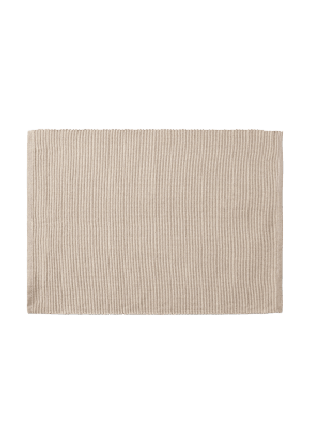 Åhléns Home Bordstablett RIPS, 2-pack Bordstextil Beige ONESIZE