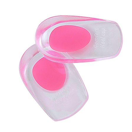 Silikon Gel Hælkapper - Skoinnlegg for Plantar Fasciitt, Akilles Smertelindrende Beskyttere