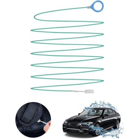 Rengjøringsbørste for biltakluke, lang avløpsbørste for takluke, fleksibelt avløpsrørrengjøringsverktøy med rengjøringsbørste (500 cm)