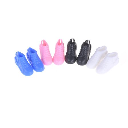 4 par Doll Shoes Fashion Casual Sports Sko for Barbie Doll