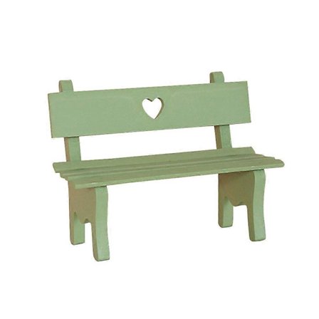 Koristeellinen Mini Puutarhapenkki Puinen Verantatuoli Pienoismaisemakoriste Valokuvauskoppi Rekvisiitta Kodin Sisustus (Vihreä)_tfrf