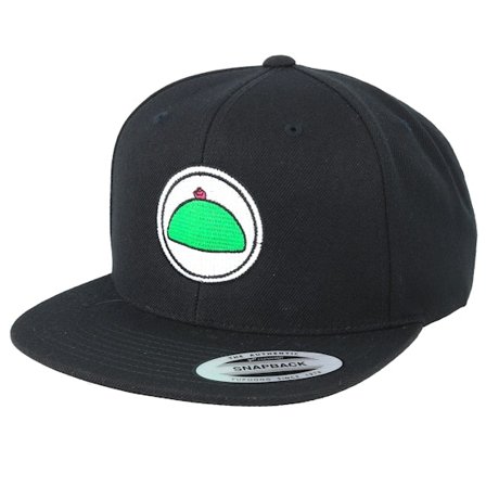 Iconic - Black Czapka Z Daszkiem - Swedish Fika Princess Cake Black Snapback @ Hatstore