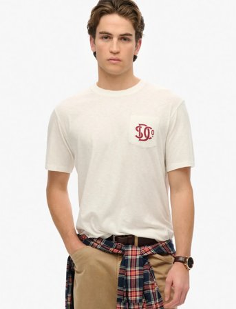 Superdry Merchant Graphic Tee - White - S