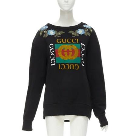 Gucci Vintage Pre-owned Cotton tops , Zwart , Dames , Maat: S