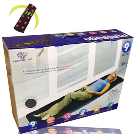 Massagefilt - PASSIONOVA - Multifunktionell - Värme - Vibration - Fällbar