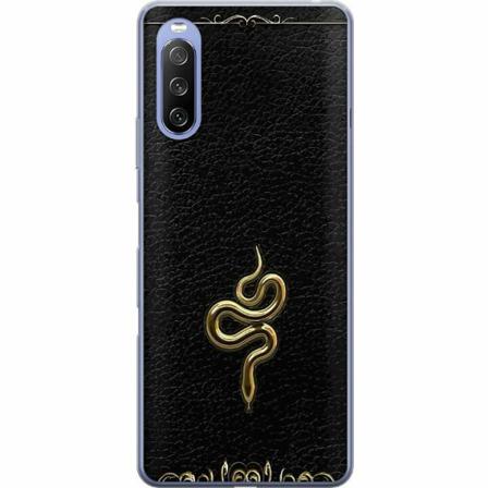 Sony Xperia 10 Iii Genomskinligt Skal Guld Orm