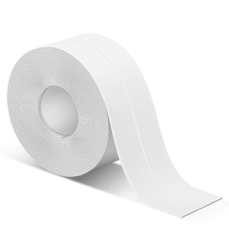 Vanntett Fugetape 1 Rull - Kjøkkenvask Forseglingsstripe for Toalett og Badekar Forsegling, 3,8 cm x 6 m