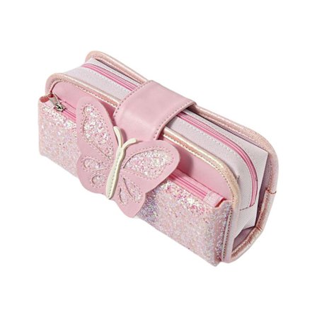 Pencil Pouch Large Capacity Waterproof Oxford Cloth Butterfly Style Stationery Container Pen Zippered Storage Bag For Home
