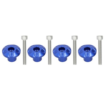 4 stk. motorcykel forreste skærm ramme slider skrue passer til YAMAHA NMAX 125 150 155/SMAX 155/TMAX 500 530 blå