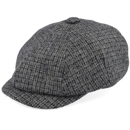 Mayser - Grau flatcap Cap - Seven Amaro Grey Newsboy Flat Cap @ Hatstore