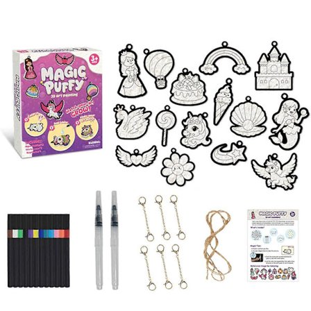 Magisk Skum Tekstur Malersæt - 3D Aqua Puff Maling Kunst Håndværk til Børn Piger Legetøjsgaver