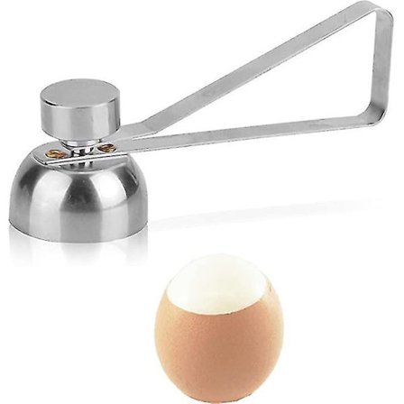 Egg Cracker Topper i Rustfritt Stål - Eggåpner Kjøkkenverktøy