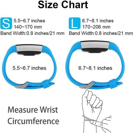 Erstatningsbånd som er kompatible for Fitbit Charge 2, Classic & Special Edition justerbare sportsarmbånd Cerulean Small