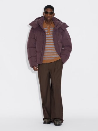 Holzweiler - Narvik Brushed Down Jacket - Burgundy - Mens - Large