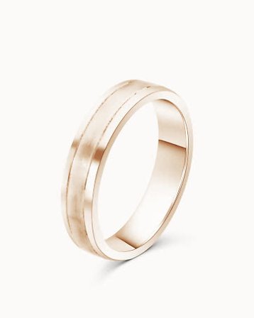 Smooth Ring Justin for Men 18K Rose Gold - Engagement Rings & Wedding Rings from Vanbruun