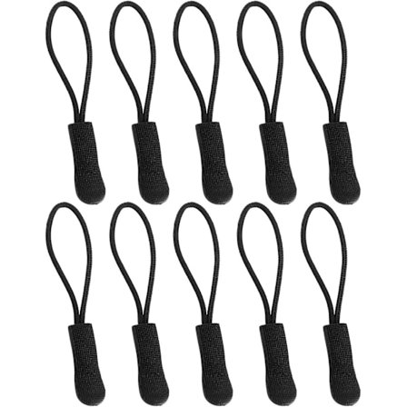 10 st ersättningsdragkedjor i svart för ryggsäckar, jackor, bagage, plånböcker, handväskor