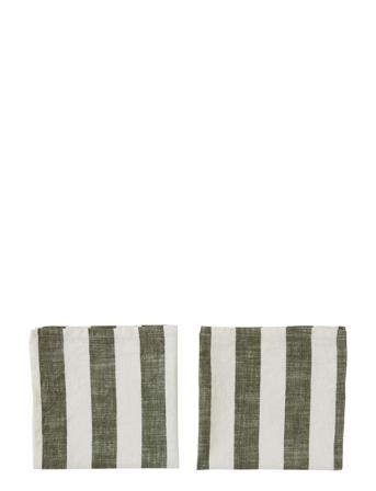 Striped Napkin - Pack Of 2 Home Textiles Kitchen Textiles Napkins Cloth Napkins Multi/mønstret OYOY Living Design