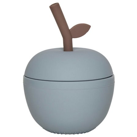OYOY Mini Apple barnmugg, dusty blue | Fler produkter > Barnprodukter > Koppar & Muggar för barn | Bagaren och Kocken