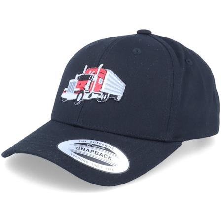 Kiddo Cap - Noir adjustable Casquette - Kids Semi Truck Trailer Black Adjustable @ Hatstore