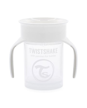 Twistshake 360 Kop Hvid 360 ml, Børn & Forældre, Service, Kopper Og Drikkedunke