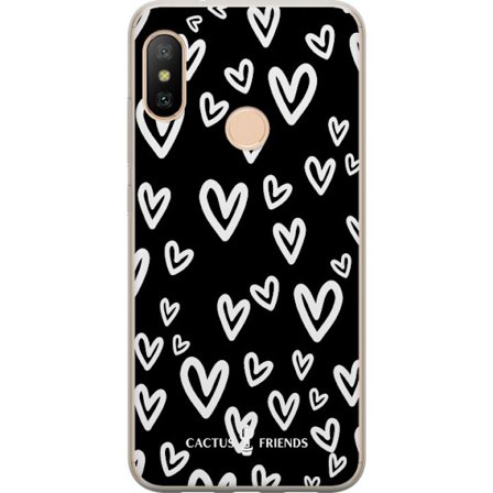 Kompatibelt Mobildeksel til Xiaomi Xiaomi Redmi 6 Pro Cactus and Friends - Handdrawn Love Chaos