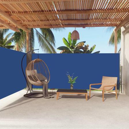 Vidaxl Infällbar Sidomarkis Blå 160x600 Cm Blå