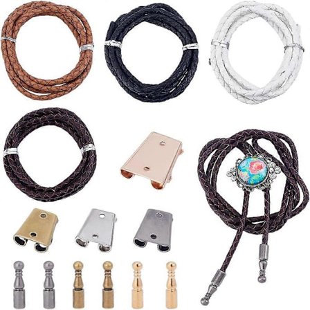 14 st Bolo Tie-beslagssats, Ersättningssats för Bolo Tie-spetsar Bolo Tie-spännetillbehör för Bolo Tie (LGL)
