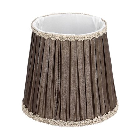 Moderne stof lampeskærm dekorativ stof bordlampe dækning til E14 pærer kaffe