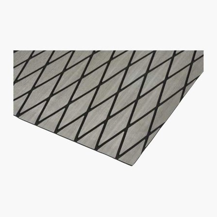 EVA Teak grå rutmönster (svart nåt)