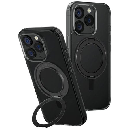 Uniq Swivix 360 Roterande Kickstand-fodral för iPhone 16 Pro - Svart