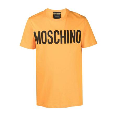 Moschino, T-shirt Pomarańczowy, Mężczyzna, Rozmiar: S
