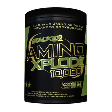 STACKER2 Europe Amino Xplode 10000 BCAA Kapsler 420 stk - Bodyman.dk