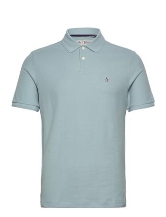 Daddy Org Piq Sticke Polos Short-sleeved Blå Original Penguin*Betinget Tilbud