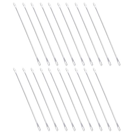 20 stk Dobbeltøjet Nål Metal 9cm Lang Overføringsnål Passer til StrikkeMaskine