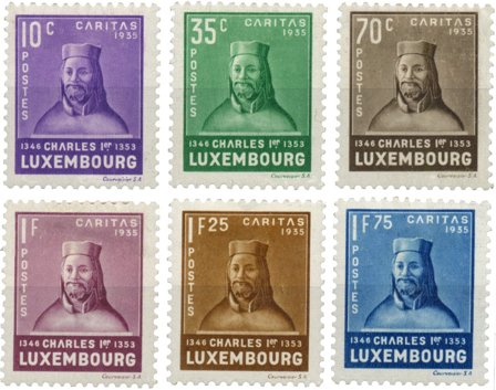 Luxembourg 1935 - MICHEL 284-89 - Postfrisk