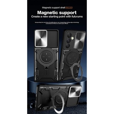 Samsung Z Flip 5- Armour Protect Ringhållare, linsskydd Stötsäkert fodral