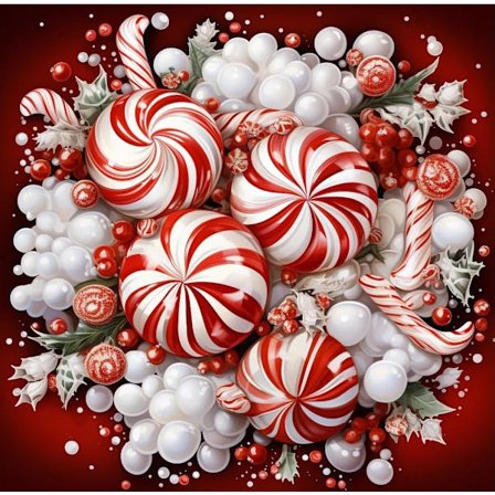 Jouluinen timanttimaalaussarja, DIY-timanttimaalaus jalokivitaidesarja kuvalahja 30*30 cm, kehystämätön